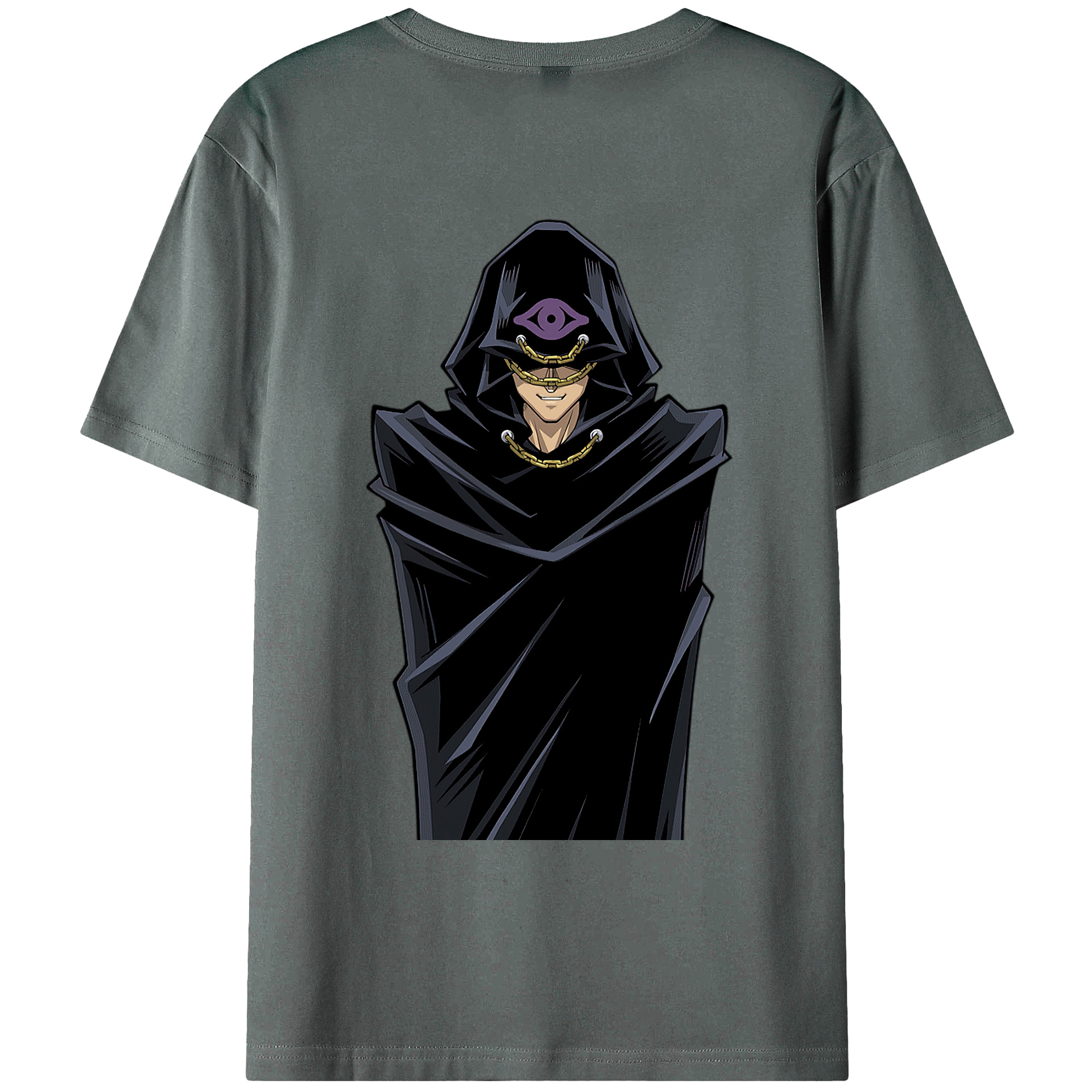 （画像用） 遊☆戯☆王 Yu-Gi-Oh! 綿100％ メンズ半袖Tシャツ（バックプリント） 通気性